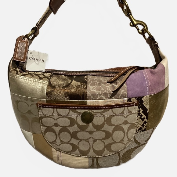 Coach Handbags - Coach NWT Multicolored Leather/canvas Hobo Shoulder Bag